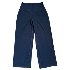 Athleta Elation Wide Leg Pants Navy Blue Size Medium